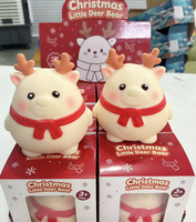 Jouet sensoriel souple et mat Père Noël pour enfants, cadeau de Noël et ornement de bureau