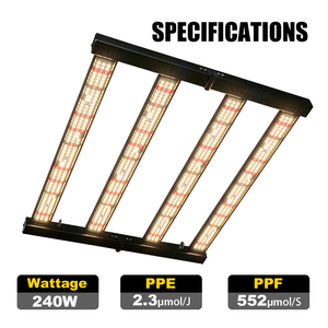 Barre de lumière LED à spectre complet 240w pour la culture verticale intérieure de la laitue - Product Image 2