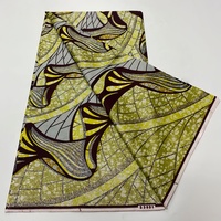 Kain Batik Afrika Grand Wax, Kain Katun Cetak Wax 6 Yard Pagne untuk Gaun Wanita, Kemeja, Motif Batik