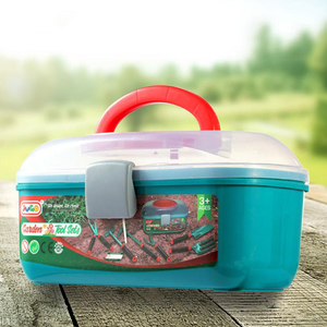 Ksf गार्डन टूल सेट 15pcs प्लास्टिक pp शोवेल प्ले सेट मिनी गार्डन चाइल्ड टूल के साथ बच्चों के खिलौने के लिए खिलौने - Product Image 2