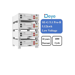 بطارية ليثيوم 5 كيلوواط ساعة Lifepo4 لتخزين الطاقة الشمسية متوافقة مع محول Deye الهجين SE-G Pro B - Product Image 1
