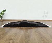 Tapis de prière islamique 70*110cm antidérapant en polyester, soutien doux pour les genoux, lavable pour la maison et la mosquée