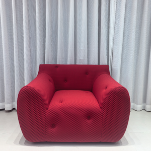 Sofá Individual de Diseño Retro Francés, Estilo Europeo, Color Crema, para Sala de Estar, Dormitorio, Hotel u Hospital - Product Image 1