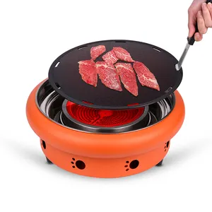 Griglia elettrica coreana griglia in ceramica elettrica per barbecue da tavolo commerciale