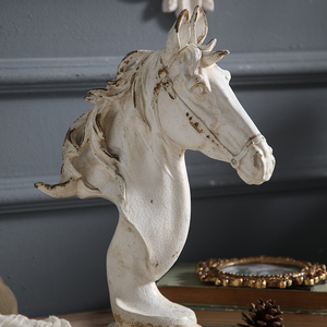 Estilos Vintage Forma de caballo Decoración Home Art Decor Accesorios de escritorio de alta calidad para el hogar - Product Image 2