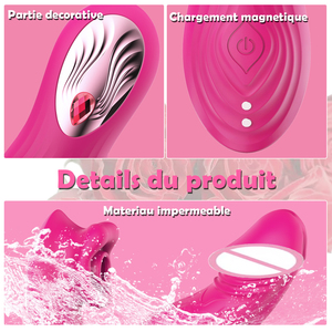 Stimulateur sexuel vibrant et oscillant commandé par application, en forme de papillon, pour clitoris, <span class=keywords><strong>anus</strong></span> et point G, vibromasseur culotte pour femmes - Product Image 3
