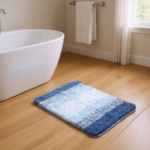 Tapis de salle de bain en microfibre 30x20 rectangulaire, absorbant, antidérapant, séchage rapide, lavable en machine, design moderne minimaliste - Product Image 2