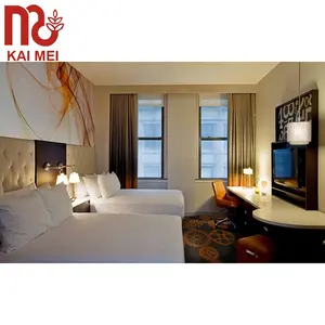 広東トップテンホテル家具サプライヤーのフェアフィールドインリビングルームアパートまたはヴィラ用のシンプルなベッド