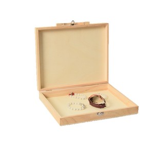 Boîte de rangement en bois, profondeur 265 mm, boîte à outils portable pour fournitures artistiques - Product Image 5