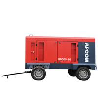 Compresseur d'air diesel Cummins 20 bars 800 CFM pour l'exploitation minière, 450 PSI, 22 m³/min