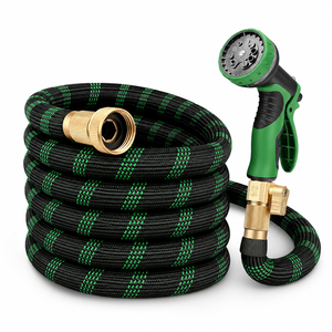 100ft Customizable Pipe Length Braided <b>Set</b> Aluminum High-pressure Atomizing <b>Spray</b> Nozzle Water Gun - Product Image 4
