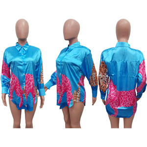 Los Mejores Productos Nuevos: Blusas y Camisas de Mujer con Estampado de Leopardo, Manga Larga, Botones, Estilo Casual para Salir - Product Image 5