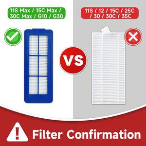 Accesorios de Repuesto Compatibles con el Robot Aspirador G32 Pro Max: 1 <span class=keywords><strong>Cepillo</strong></span> Giratorio, 6 Cepillos Laterales, 5 Filtros Unibody - Product Image 3