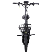 Trottinette électrique pliable H14 14 pouces pour adultes avec siège, paniers avant et arrière, batterie au lithium 10AH, moteur 600W, étanche