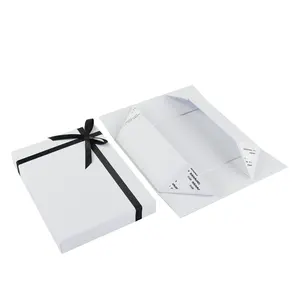 Небольшой минимальный заказ, оригинальная фольгированная Подарочная коробка для дня рождения, картонная плоская упаковка, складная коробка, Упаковочная крышка и базовые коробки с бантом