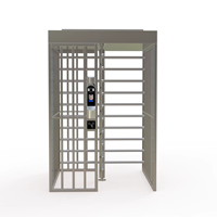 Portillon tournant automatique de sécurité RFID pleine hauteur en acier inoxydable 304 avec système de contrôle des piétons – Prix usine