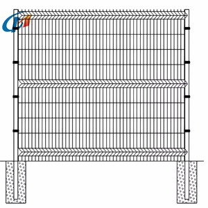 PVC dải dây thép lưới uốn cong hàng rào tấm 3D cứng nhắc cong hàng rào bài <span class=keywords><strong>Clip</strong></span> ngoài trời - Product Image 4