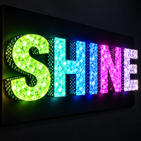 Enseignes publicitaires LED personnalisables, lettres lumineuses en forme de diamant pour hôpitaux, entreprises, utilisation en extérieur et en intérieur