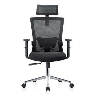 Silla de oficina giratoria de malla de trabajo de tela resistente de lujo moderna, ergonómica y saludable con altura ajustable - Product Image 1