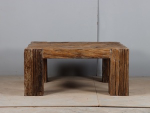 Table basse en bois portable de luxe, design minimaliste, table centrale en bois massif, décoration de salon, espace détente - Product Image 3