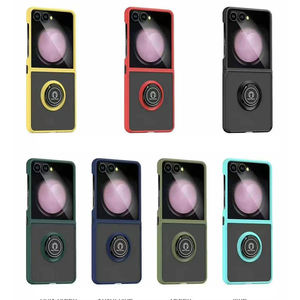 Étui antichoc anneau support couverture de téléphone pour Samsung Galaxy Z Flip 7 givré translucide couverture Z Flip <span class=keywords><strong>6</strong></span> 5 doux pour la peau dos mat - Product Image 2