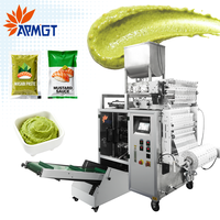 Machine d'emballage multiligne pour pâte de wasabi, moutarde liquide, sauce barbecue et miel en sachets