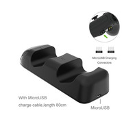Station d'accueil de charge de contrôleur PS4 rapide support de chargeur double avec écran d'affichage d'état LED pour Play Station 4/PS4 Slim/PS4 Pro