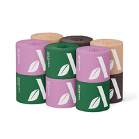 Fabricant de papier hygiénique en pâte de bambou bon marché 3 plis rouleau de papier hygiénique doux pour salle de bain