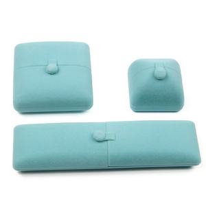 Caja de Anillos de Compromiso, Caja de Anillos para Parejas, Medallón, Caja de Joyería con Doble Botón - Product Image 5