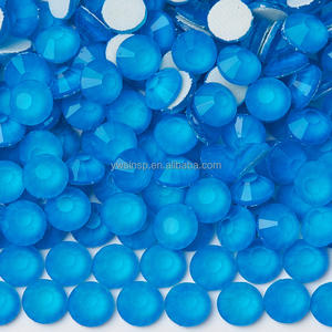 Стразы Selina Crystal флуоресцентные, горячей фиксации, с плоским дном, россыпью, экологичные, 12 граней, для танцевальных костюмов, свадебных нарядов, сценических декораций - Product Image 6