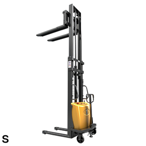 Apilador <span class=keywords><strong>semi</strong></span> eléctrico CE ISO 1ton 1.5ton 2ton 1,6 M 2,5 m 3M 3,5 m 4m Pallet Lifter <span class=keywords><strong>Stacker</strong></span> <span class=keywords><strong>Straddle</strong></span> Legs Fork Lift para almacén - Product Image 3
