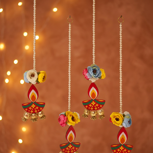New Arrival Diwali Diyas Design <b>Wall</b> Hanging Housewarming Party Favor Home <b>Decor</b> Wedding Decoration Party Backdrops Door Hanging - Product Image 4