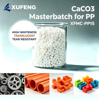 Masterbatch de carbonate de calcium PP, 85 % de remplissage, compatible avec le composé PP modifié (XFMC-PP15)