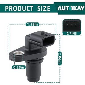 เซ็นเซอร์ตำแหน่งเพลาลูกเบี้ยว AUTOKAY รุ่น PC775 สำหรับ Infiniti Nissan ปี 2006-2021 แบบยึดหน้าแปลน - Product Image 2
