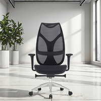 Chaise de bureau moderne réglable pivotante en maille dégradée, inclinable, ergonomique, pour tâches, pivotante, de direction, de gaming, rembourrée, garantie 3 ans