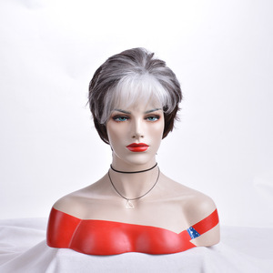 Peluca corta y rizada, fragante y encantadora, con imagen de color para cualquier forma de rostro, para cambiar el peinado, modelo 7290 - Product Image 2