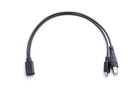 Câble d'extension répartiteur USB Type-C Femelle vers Micro USB Mâle + Type-B Mâle en PVC pour Smartphones, Disques Durs Mobiles et Données