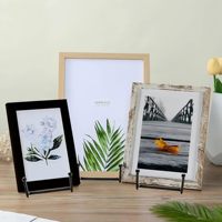 Lot de 12 supports de présentation pour assiettes de 6 pouces, supports en métal pour assiettes, peuvent également servir de supports pour photos et livres