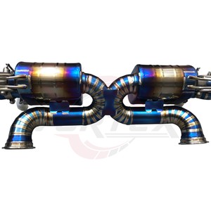 Sistema de Escape de Titanio de Alto Rendimiento Vortex para Lamborghini Huracan LP610, Tubo de Carreras con Válvula de Control, Azul - Product Image 4