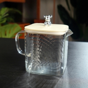 ชุดกาต้มน้ำแก้ว5ชิ้นคุณภาพสูงหรูหราเหยือกแก้วใสทนความร้อน - Product Image 1