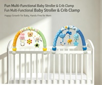 Jouet d'éveil suspendu pour bébé, hochet de berceau, clip pour berceau et poussette pour nouveau-né, accessoire suspendu apaisant