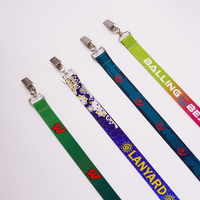 Porte-badge infirmière/médecin avec enrouleur, sangle détachable en polyester/nylon écologique, lanières personnalisées imprimées couleurs Pantone