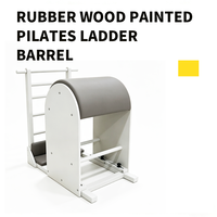 Baril d'escalade Pilates en bois de caoutchouc peint K06 avec revêtement en cuir PU ou en microfibre en option pour l'entraînement en studio et le fitness OEM