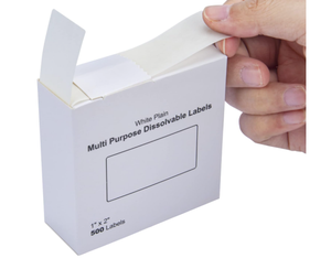 1x2 Inch Water-Soluble <b>Labels</b> BPA-Free Dissolvable Food Storage <b>Labels</b> for Freezer & Microwave - Product Image 3