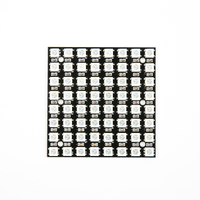 Panneau de pixels LED 64 bits RGB 8x8 Matrix WS2812 Carte de développement Pilote LED polychrome pour projets de bricolage