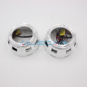 RHD Bi Led lente del proiettore luce I1S 2.5 pollici biled con gatling gun Cover Angel eyes proiettore per fari auto - Product Image 3