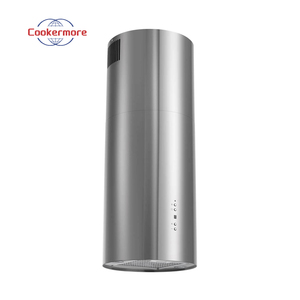 <span class=keywords><strong>Campana</strong></span> <span class=keywords><strong>Extractora</strong></span> de Humo Cilíndrica Blanca Moderna para Cocina, Montada en el Techo, para Cocina tipo Isla - Product Image 2