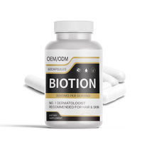 Capsules de collagène de biotine de marque privée Complément alimentaire pour la croissance des cheveux et des ongles Capsules de collagène de biotine
