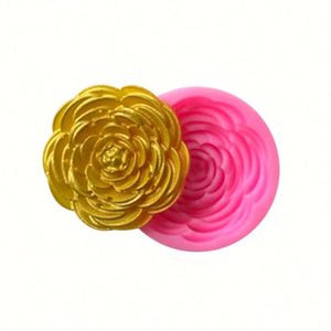 Chocolate Mould With a Big Rose Shape. Silicone <b>Sugar</b> Lace Mould, 3D Fondant Mermaid Tail <b>Cake</b> <b>Decorating</b> OEM\ODM - Product Image 3