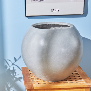 Kugelförmiger Blumentopf für Gummibaum Orchidee Leerstehend Haushalt Wohnzimmer Balkon Outdoor Grünpflanze - Product Image 3